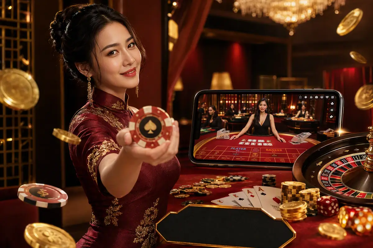 spade46 baccarat meja live dealer